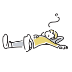 力尽きた大学生