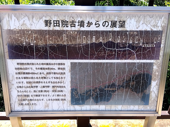 野田院古墳の看板