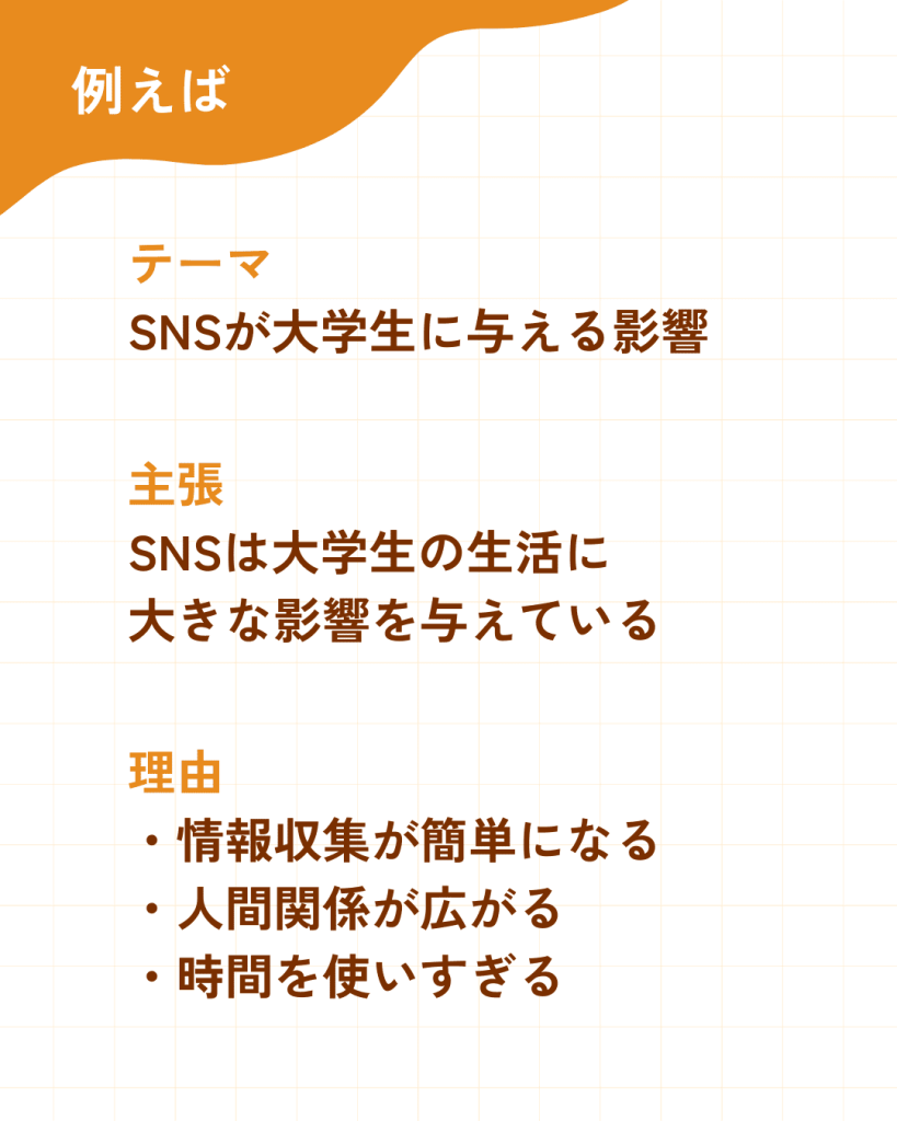 レポートのメモ例